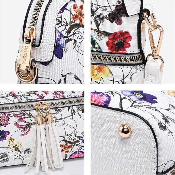 Women Tassel Zipper Pocket Crossbody Bag Shoulder Purse Fashion Travel Bag with - Picture 6 of 6